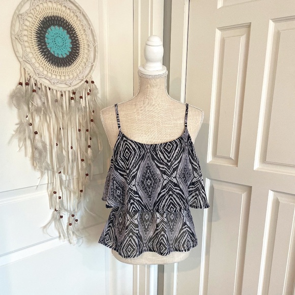 Charlotte Russe Sheer Zebra Print Cami Blouse with Adjustable Straps – Size M - Picture 1 of 15